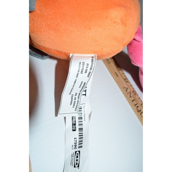 Ikea Sagoskatt Orange Unicorn Plush Soft Toy 20" 7596 Stuffed animal - Picture 5 of 9